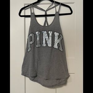 Pink bling tank. Size XS